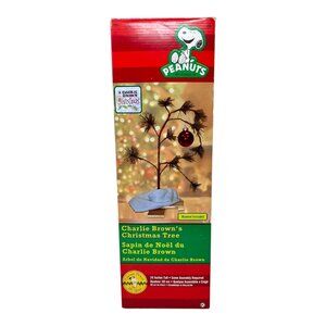 Peanuts Charlie Brown Christmas Tree 24 in Ornament Stand Linus's Blanket
